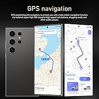 Vista 6 de Teléfono inteligente I24 Ultra desbloqueado, 16 GB+512 GB de ROM con tarjeta de 128 GB, pantalla HD+ de 6.8 pulgadas, Android 14, batería de 6800