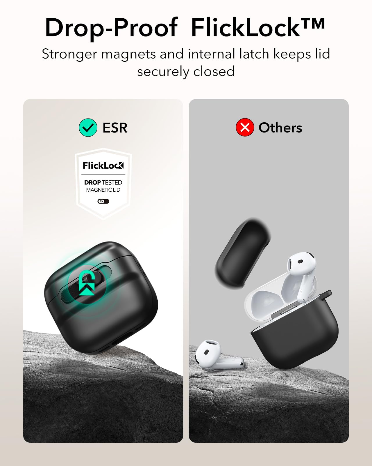 Custodia ESR Per AirPods 4 (2024) - Compatibile Con MagSafe, Protezione Antiurto. Design Cyber, Blu - Foto 10