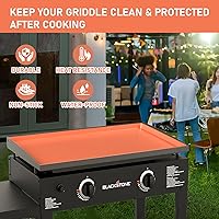 Vista 3 de Alfombrilla de silicona para parrilla Blackstone – Cubierta de Griill de 28 pulgadas, accesorios para parrilla Blackstone cobertura completa, grado