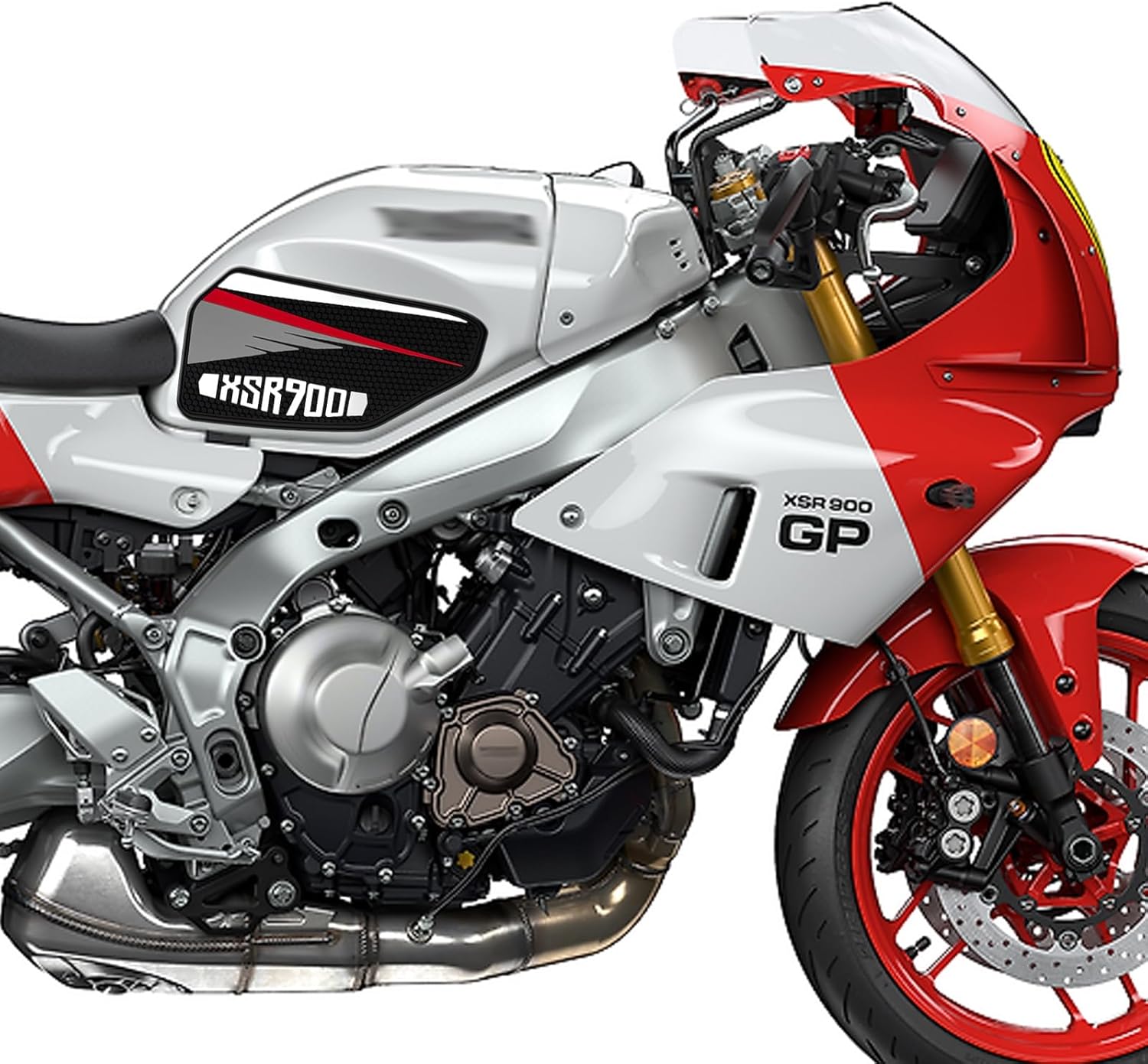 For XSR 900 XSR900 GP 2025 Motorcycle fuel tank pads, fuel tank kits, side pads, knee pad stickers, fuel tank traction pads, decals xsr900 xsr900gp 2021-2026 motorcycle accessories