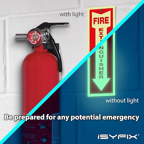 Miniatura 22 de iSYFIX Calcomanías de letreros para extintor de incendios, paquete de 12 calcomanías de vinilo autoadhesivas de alta calidad, laminadas para máxima