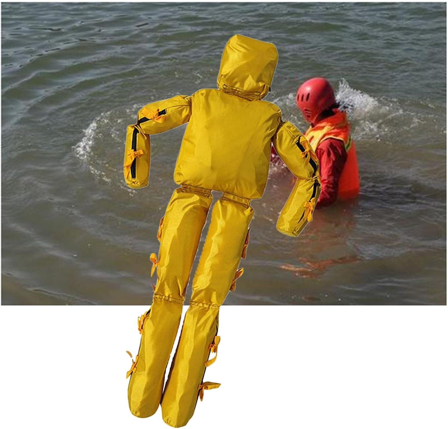 Water Life-Saving Training Dummy,Life-Saving Teaching Tools,Removable Fire Training Drill Model,for Water Safety Courses(Color2,175cm-10kg)