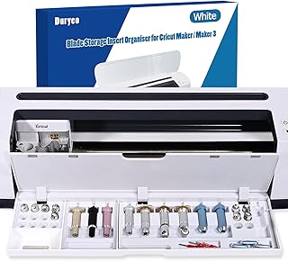 Blade Storage Insert for Cricut Maker 3 & Maker, Blades Tray, Drawer Blade Housing and Quickswap Tip Accessories Organizer (White, Blades and Housing not Included)
