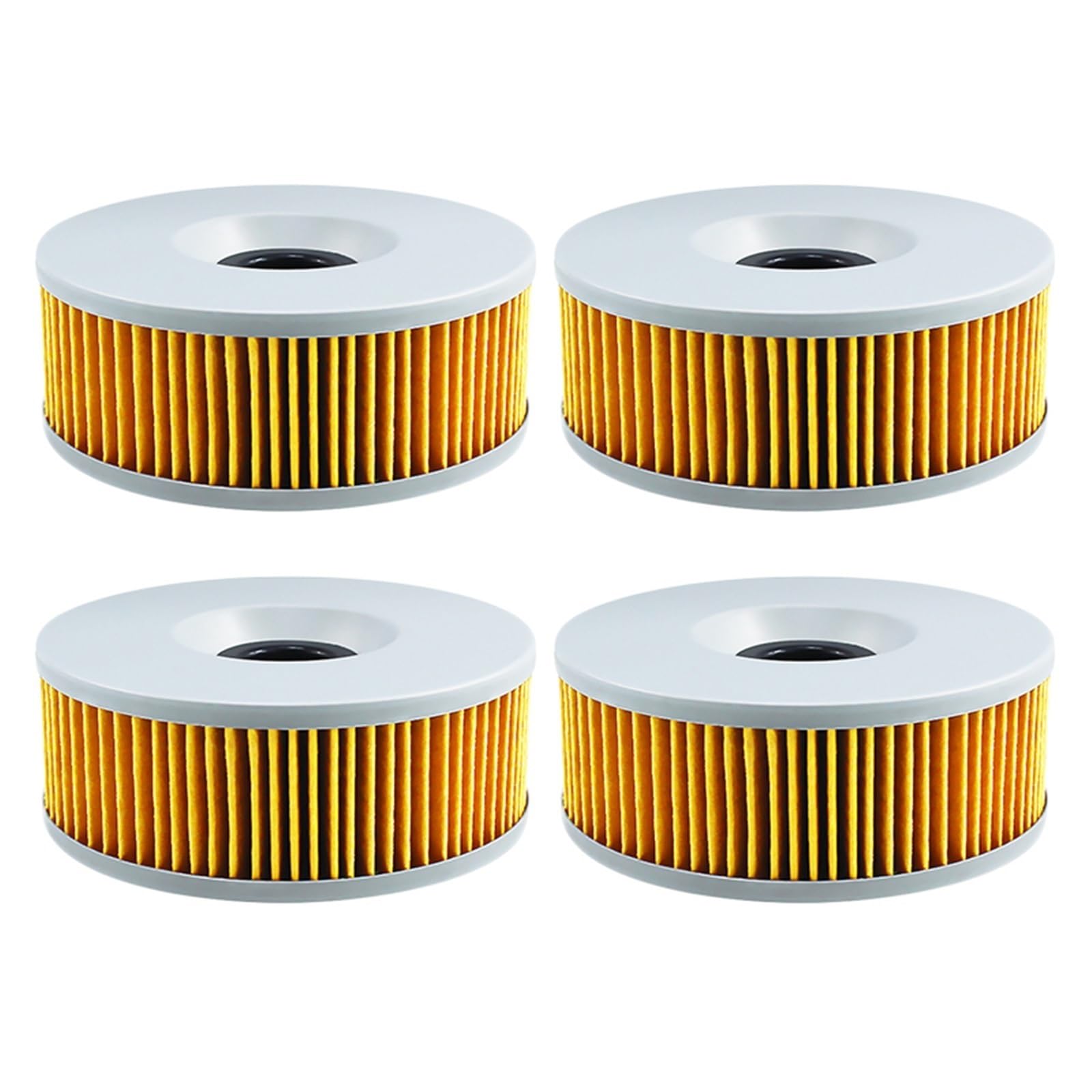 Motocyklowe Filtr 1/2/4 szt. Filtr oleju motocyklowego pasuje do Yamaha Venture Royal XVZ 1200 1300 83-93 Vmax 1200 85-95 XS750 Motocyklowe filtry oleju(Yellow-4 pcs)