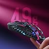 GravaStar Mercury X Pro Wireless Gaming Mouse - 32,000 DPI PAW 3950 Sensor, 8,000Hz Polling Speed, Magnesium Alloy Hollow Frame, RGB Lighting, 5 Programmable Buttons, Three Modes (Neon Graffiti)