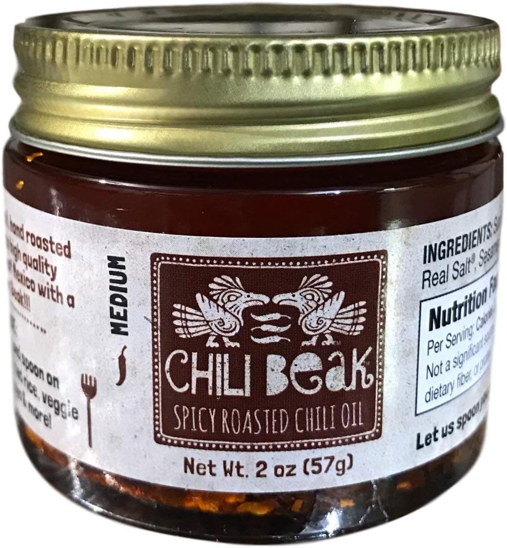 Chili Beak - Artisanal Spicy Roasted Siomai Chili Oil Sauce - Original, 2 oz