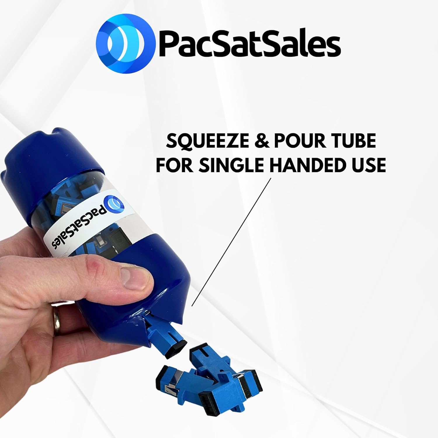 SCUPC to SCUPC Fiber Optic Couplers for SC Cable Extension. 30 Pack EZ Open Tube of SC Fiber Couplers for Quick Fiber Cable Connection & Extension