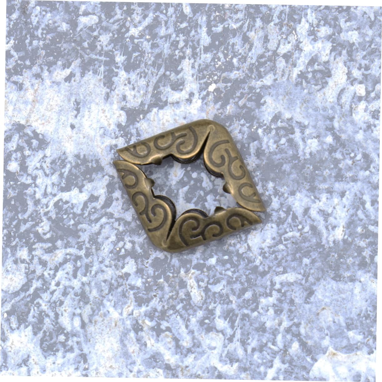 50pcs Antique Brass Metal Corner Protectors Book Scrapbooking Notebook Albums Menus Folders Protectors