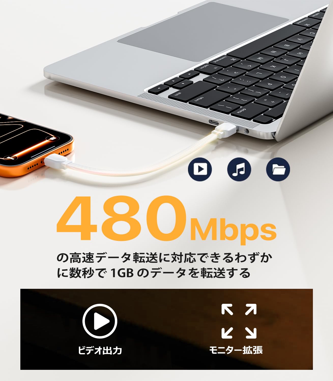 Amazon.co.jp: USB Type-C ケーブル 短い PD対応 60W 急速充電＆データ