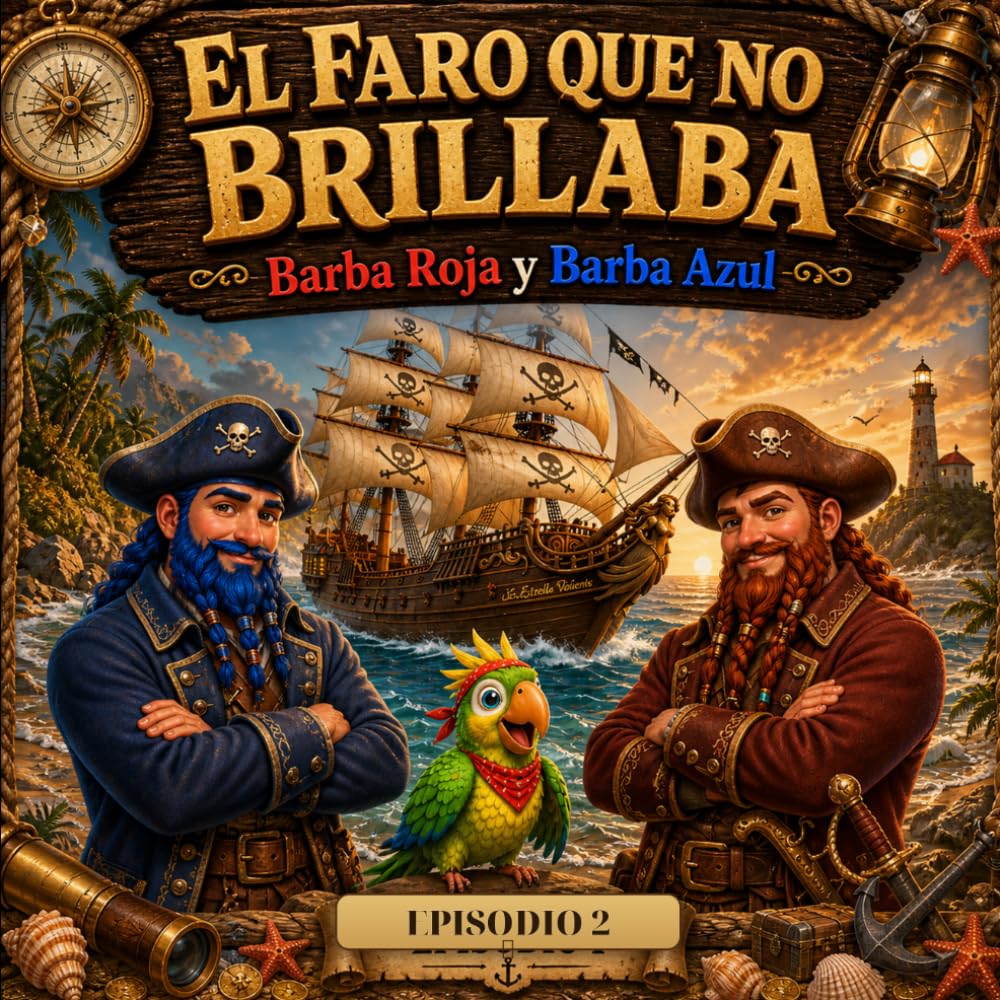 El Faro que no Brillaba: Una aventura pirata para niños de 5 a 11 años (Las Aventuras de Barba Roja y Barba Azul)
