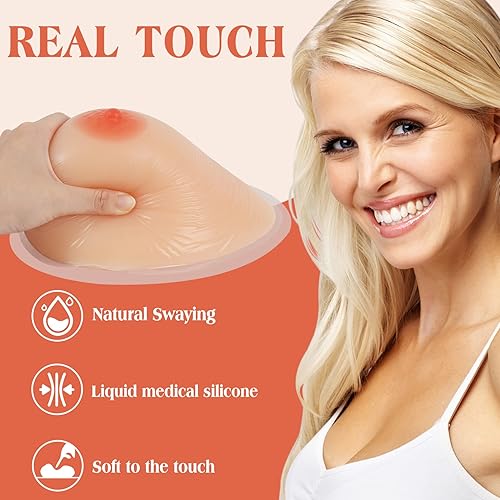 Miniatura 4 de Windsleeping Prótesis de silicona autoadhesiva, forma de seno, mastectomía, tetas falsas autoadherentes