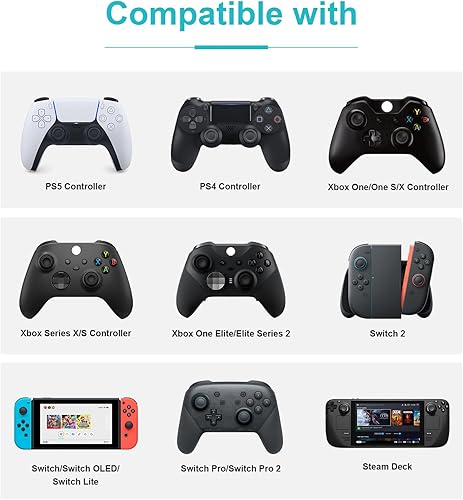 Miniatura 2 de TiMOVO Precision Rings, 12 Pack Aim Assist Rings Motion Control for PlayStation Portal, PlayStation 5(PS5), Steam Deck, Xbox One, Switch 2, Switch 2