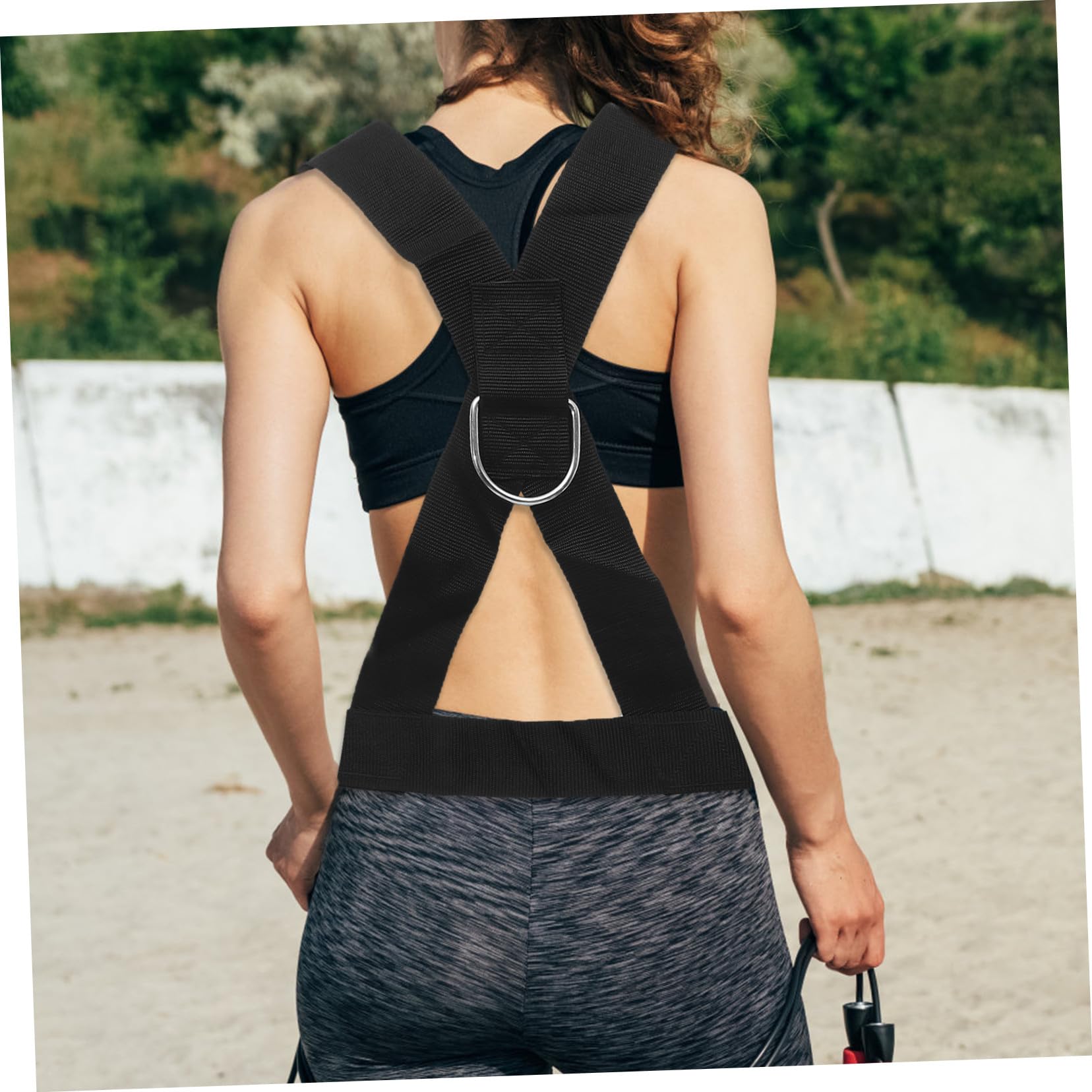 Cuerda de Tracción de Entrenamiento Doble 1 Set, 3 Metros, Algodón Látex PP