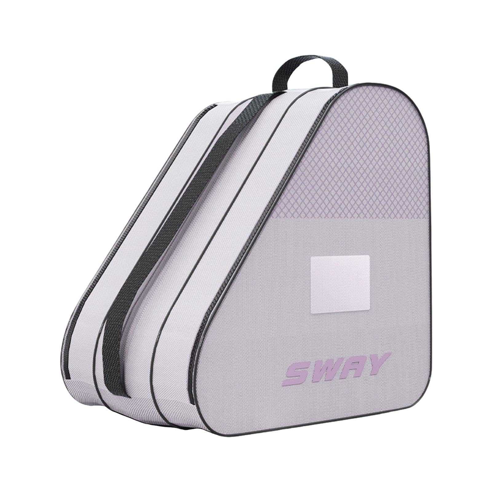 Sac à Patins à Roulette, Sac Patin a Glace en Nylon, Sac de Rangement pour Patins à Glace Sac pour Patins à Roues Alignées Trois Poches avec Bandoulière Réglable, pour Enfants et Adultes