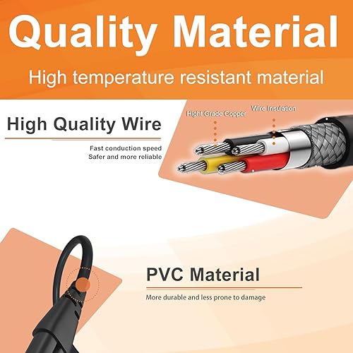 Miniatura 6 de Dinghosen Cable de alimentación de TV de CA de 2 clavijas para TCL Roku Smart LED LCD HD TV con soporte remoto, cable de alimentación de 18 AWG de 6