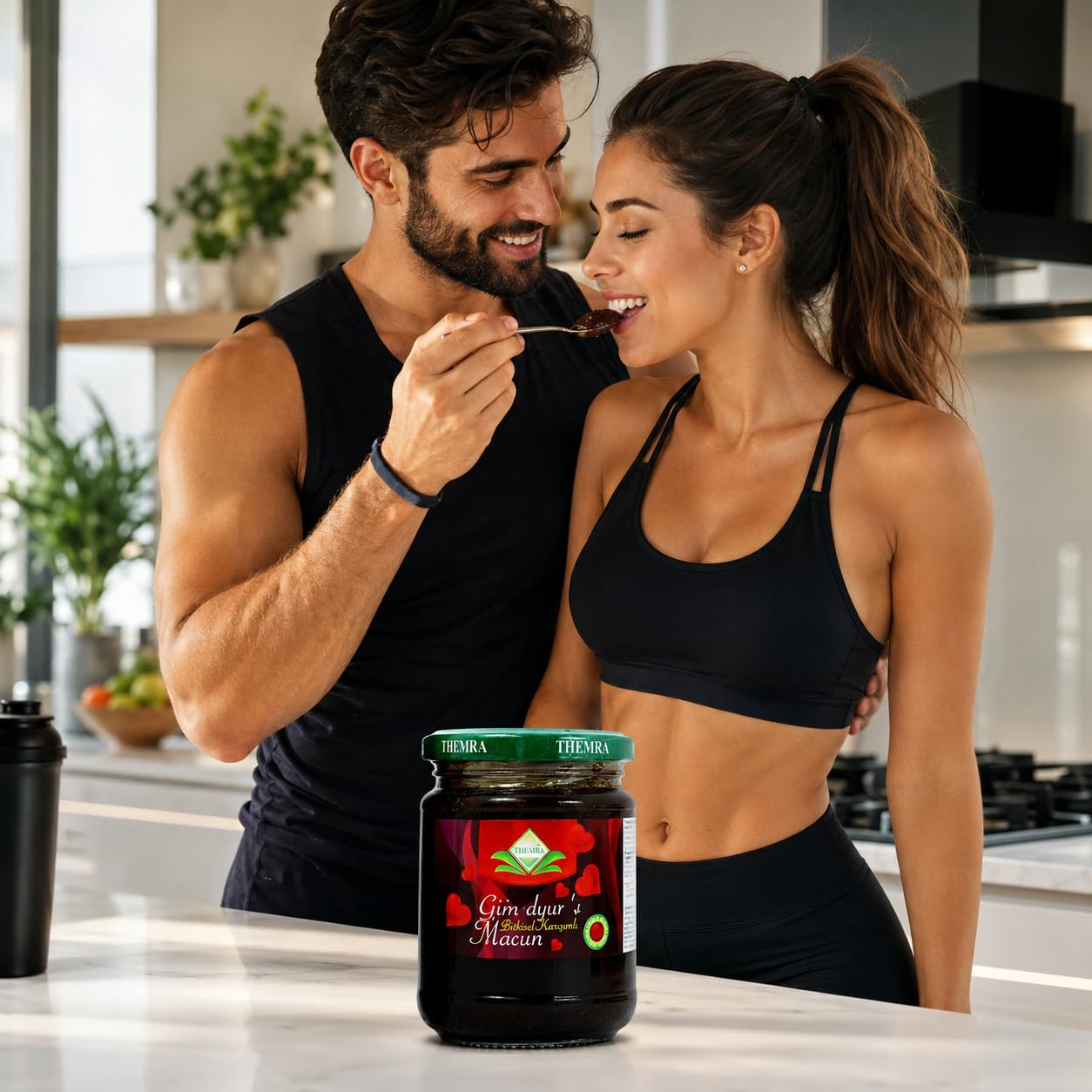 Miel Aphrodisiaque Puissant et Concentré - Macun Pot 240G – Énergie, Vitalité, Tonus et Bien-Être Intime – Format Maison Homme et Femme