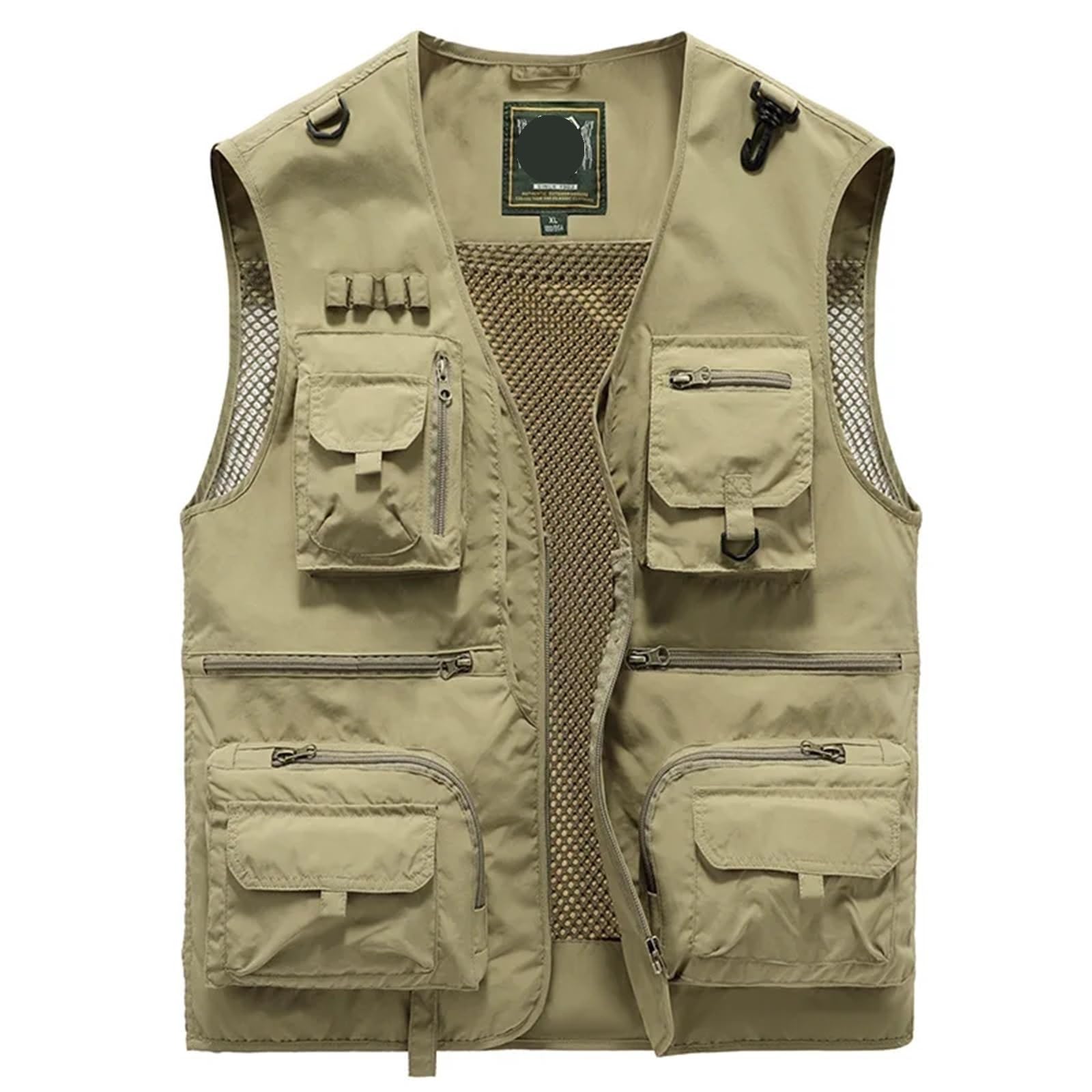 Gilet Fonctionnel d'été Respirant et Confortable, Gilet Multi-Poches for Loisirs en Plein air, de Camping Voyage pour Chasse