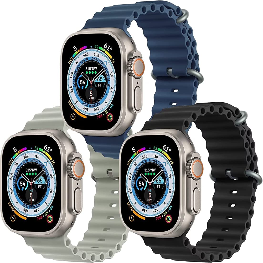 Dado Multi Pack Straps Compatible with Apple watch series 8 | 8 Ultra | 7 | 6 | 5 | 4 | 3 | SE