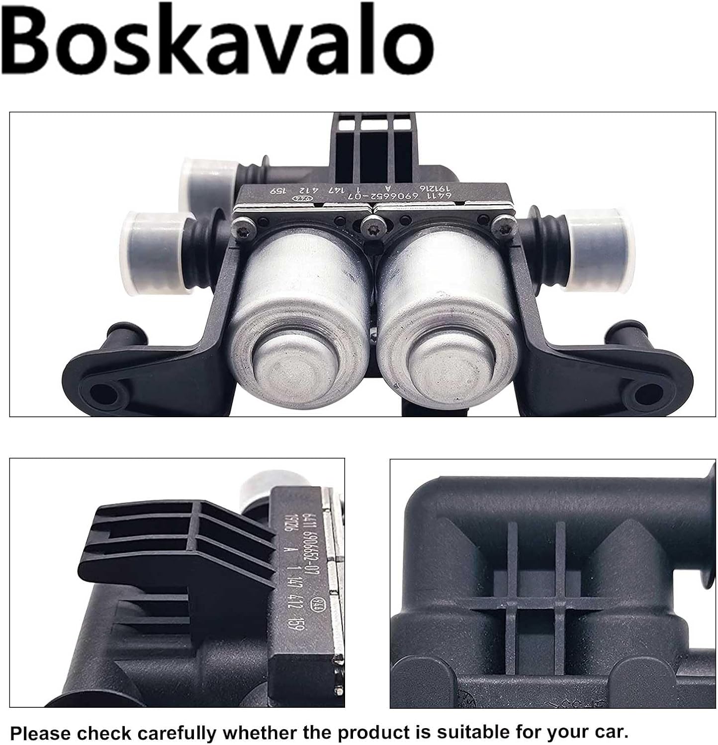 64116906652 Heater Control Valve for BMW E60 E63 E64 E65 M5 525i 528i 535i 545i 745i 750i