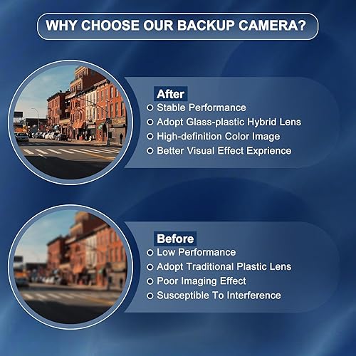 Miniatura 2 de PARTSELECT Cámara de respaldo de visión inversa con manija trasera del portón trasero 8L3Z-9943400-AC de repuesto para Ford 2004-2014 F150,