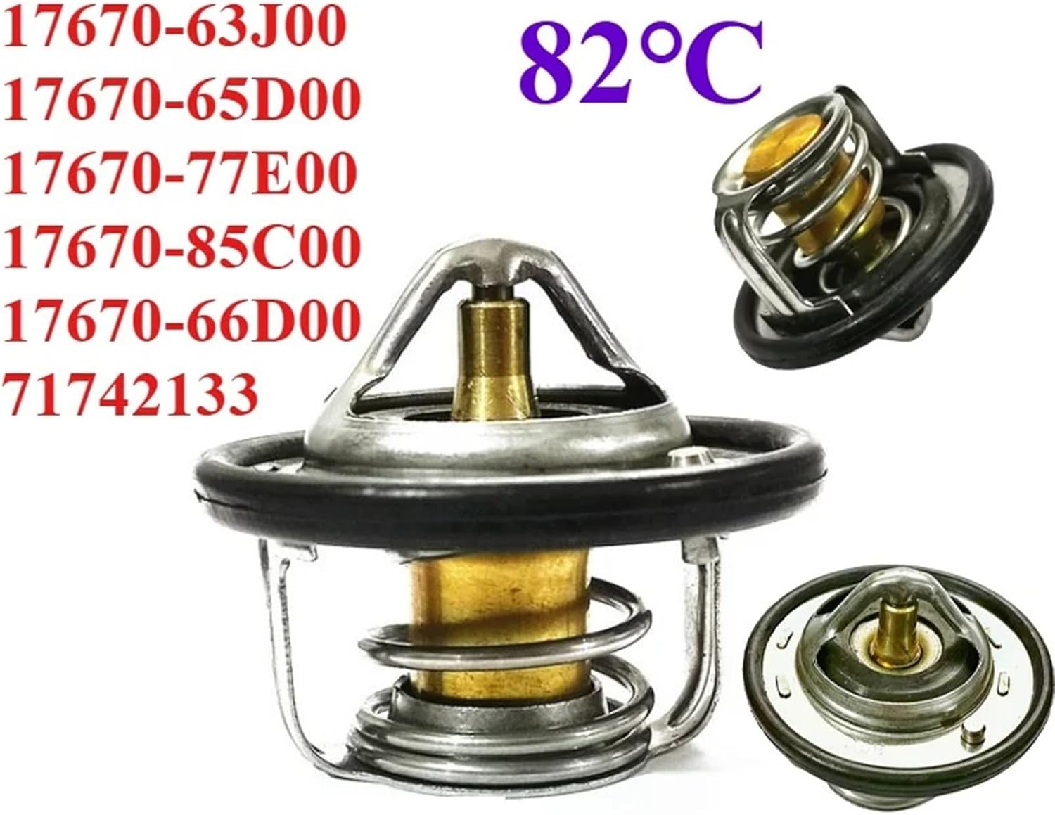 17670-63J00 17670-65D00 17670-77E00 17670-85C00 Coolant Thermostat 1Pcs