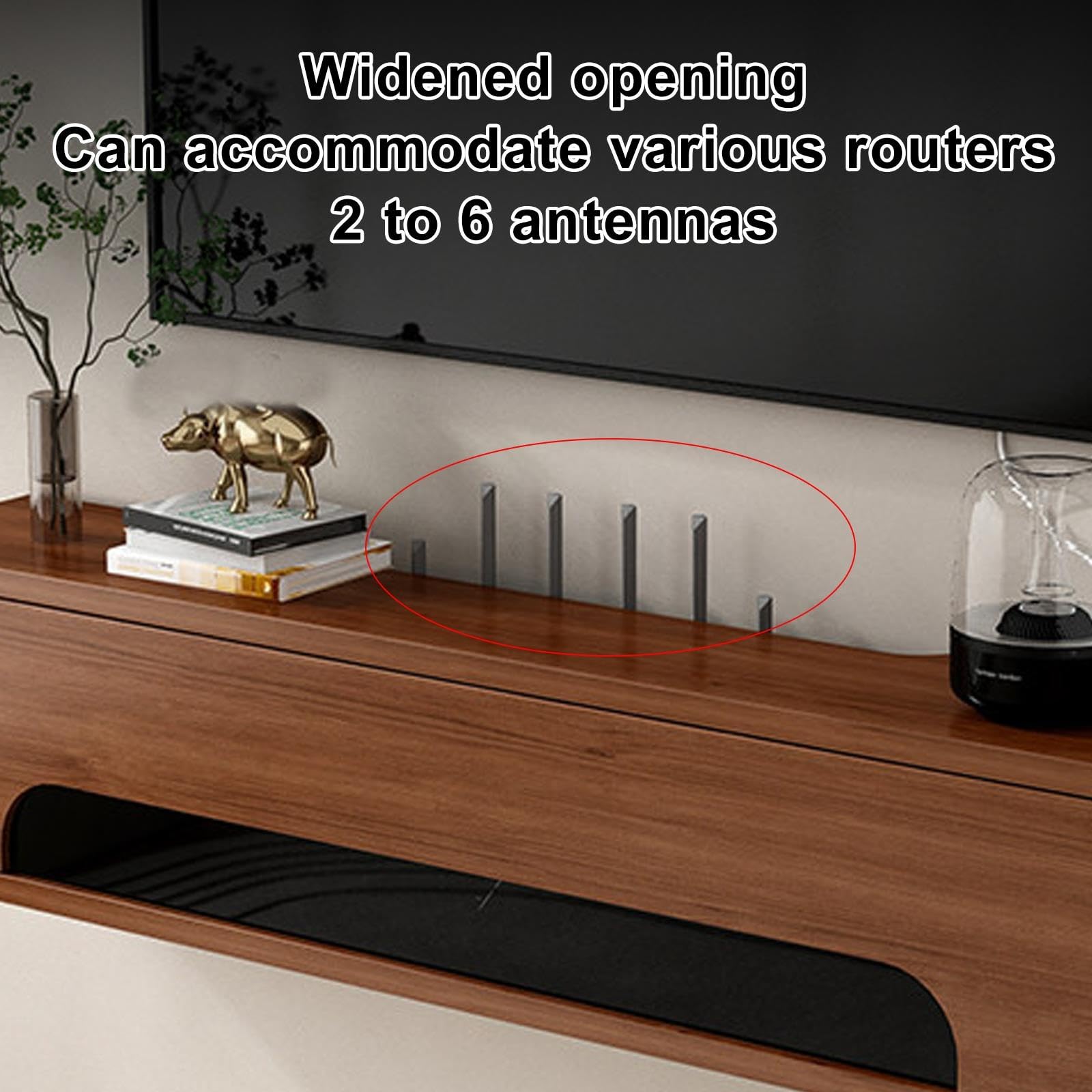 Skrzynka na Router Wi-Fi Wisząca Półka Ścienna Ukryte Przechowywanie Dom