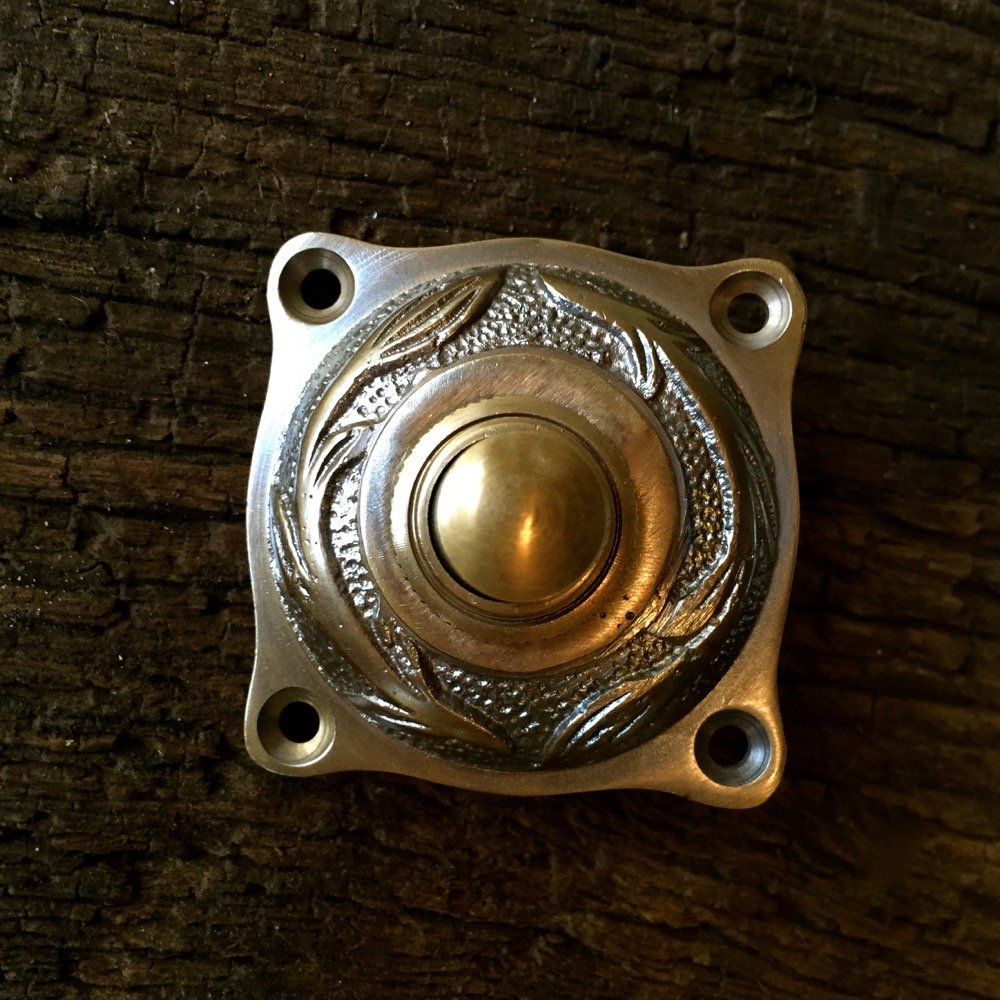 antikas – Campanello con stile Liberty Motiv – Campanello zu historischer porta in ottone porta morsetto