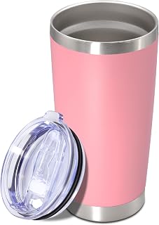 20oz Tumbler Insulated Tumblers Vacuum Coffee Mug with Lid Pink 1Pack