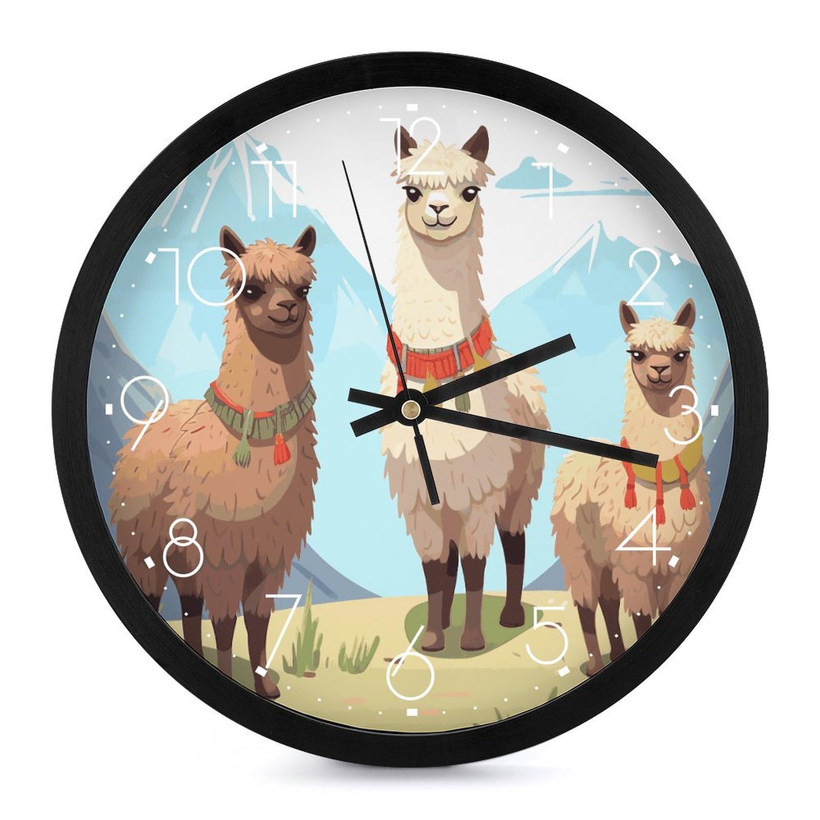 Horloge murale numérique à grands chiffres pour salon et lecture facile