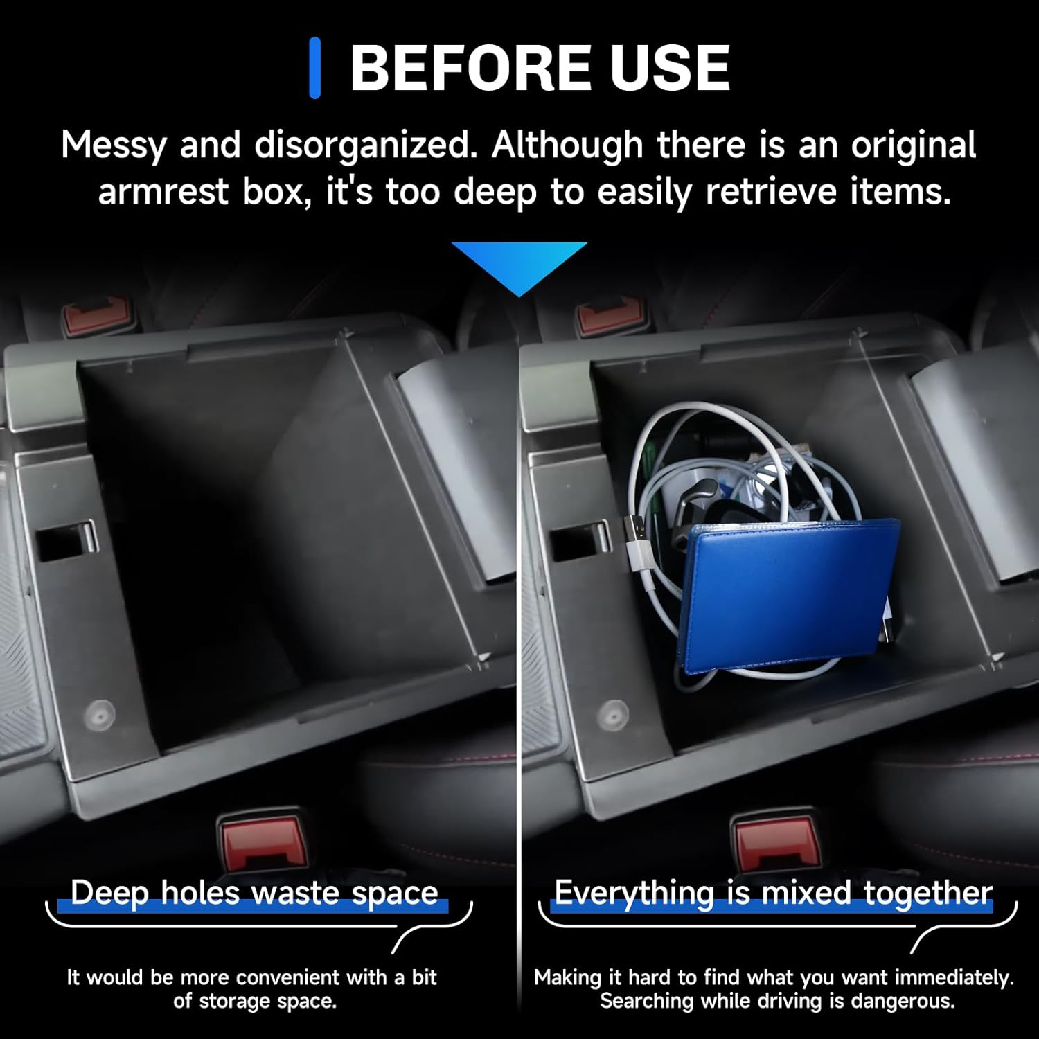 SXCY [Double Layer for 2025 2026 Ford Explorer Center Console Organizer Tray for 2025 2026 Ford Explorer Accessories Center Console Tray 2025 2026 Explorer Armrest Console Organizer Tray