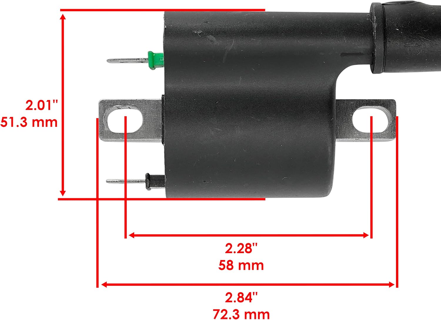 Caltric 2x Ignition Coil compatible with Honda Pioneer 1000 SXS1000M3 / 1000-5 SXS1000M5 2016 2017 2018 2019 2020 2021
