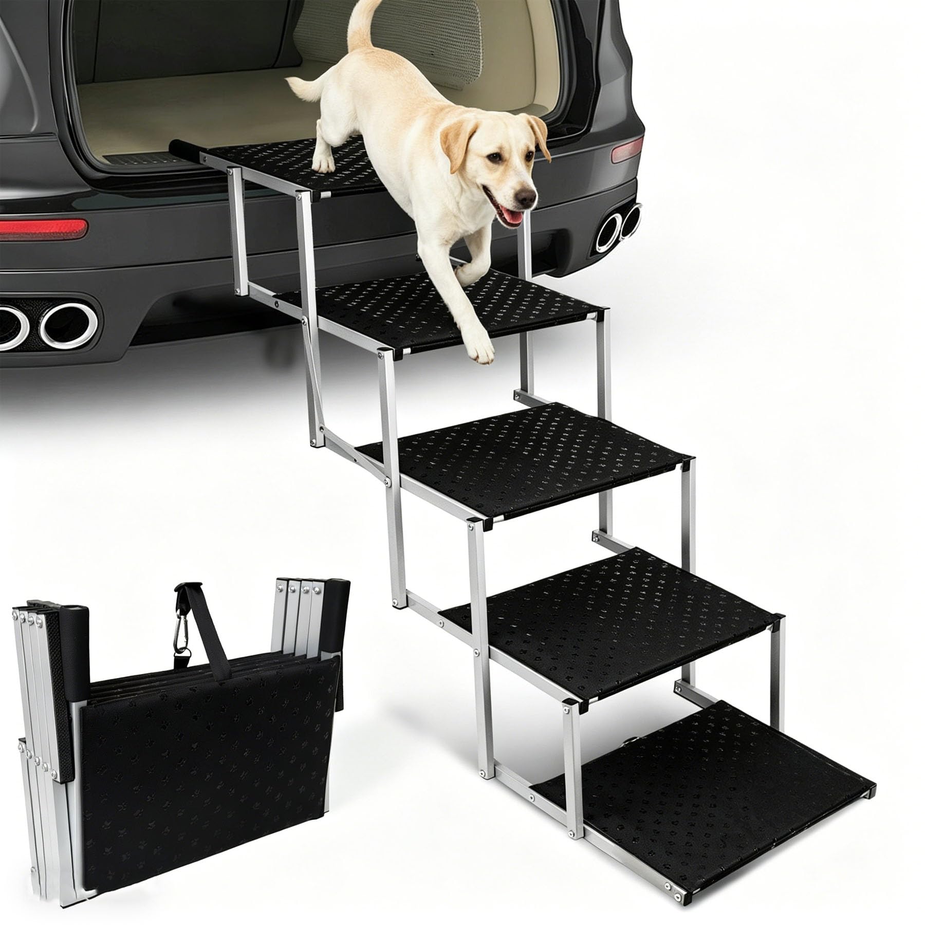 Niubya Hundetreppe für Kleine Hunde, D70xW40xH45 cm, für Kat