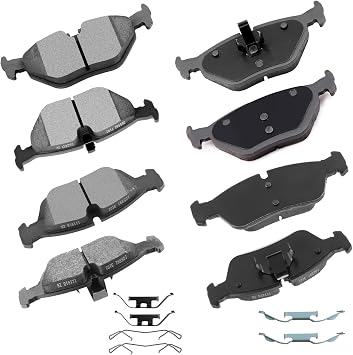 cciyu D781 D763 Front Rear Ceramic Brake Pads Kits 8pcs fit For BMW 318i,318is,318ti,3i,323Ci,323i,323is,325Ci,325i,325is,325xi,328Ci,328i,328is,Z3,Z4