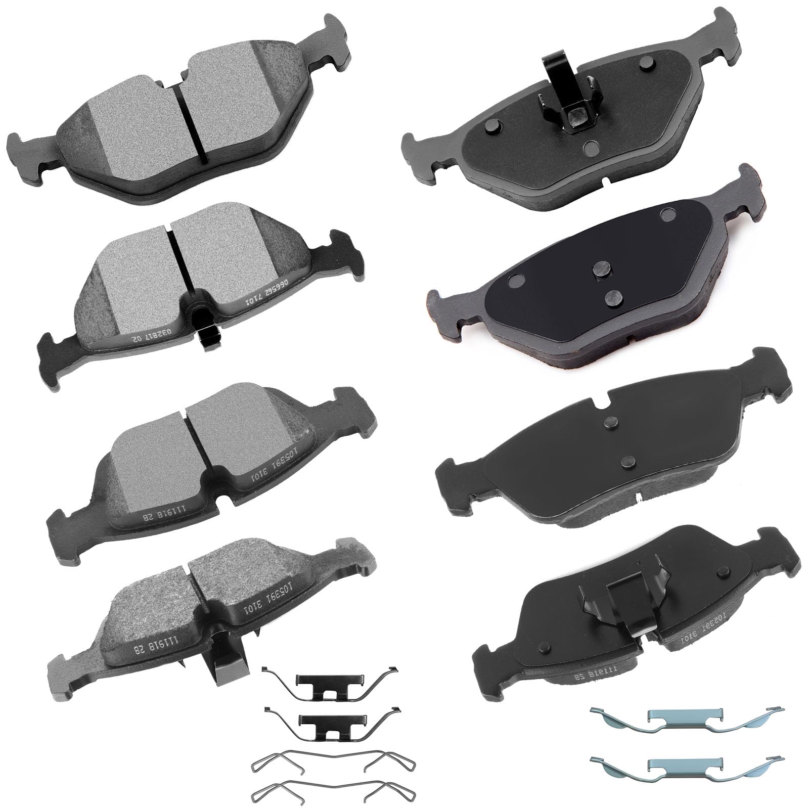 cciyu D781 D763 Front Rear Ceramic Brake Pads Kits 8pcs