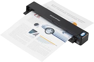 ScanSnap iX100 Wireless Portable Scanner for Mac & PC - Battery-Powered Mobile Document Scanner, Black