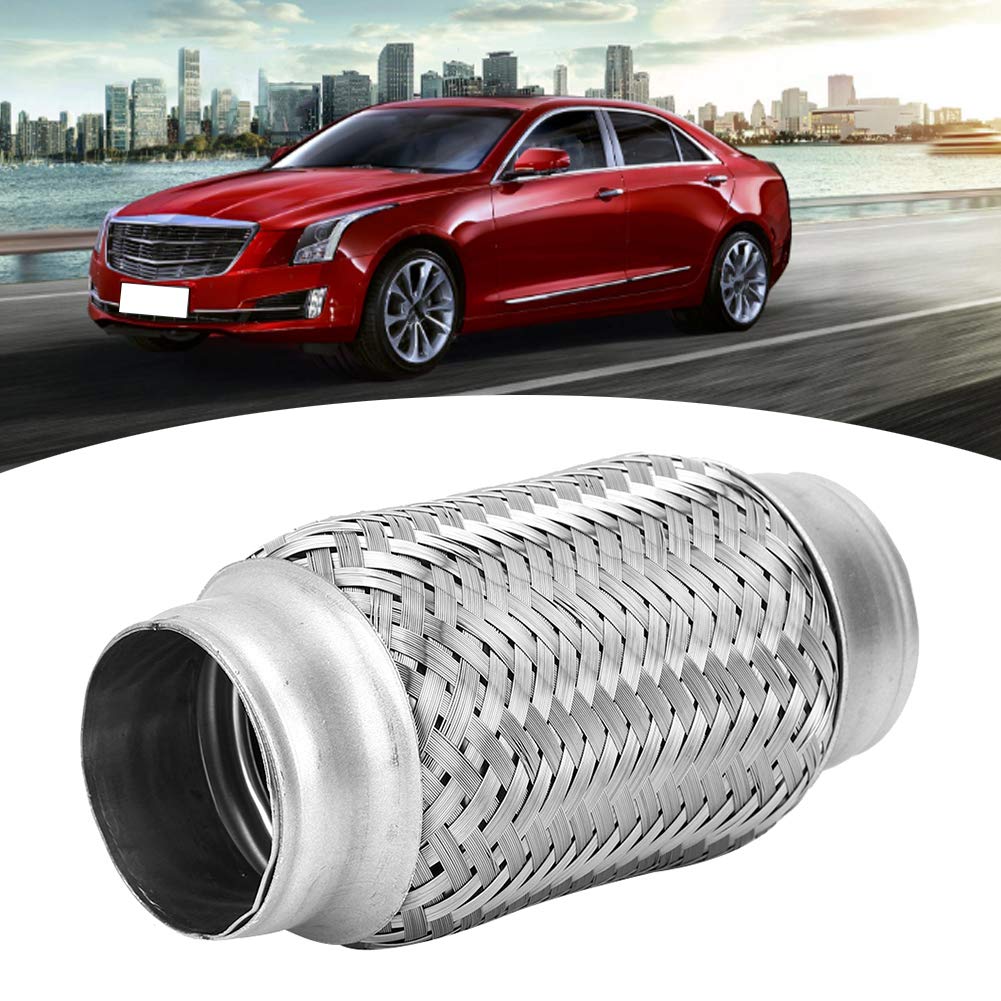 Tubo Flexible Para Escape De Acero Inoxidable 2 X 6 Pulgadas Accesorio Automotriz Compatible Con Varios Modelos De Vehículos Con Junta De Soldadura Duradera Y Resistente
