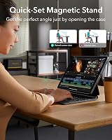 ESR iPad Pro 13 inch (M4, 2024) Billentyűzetes Tok - Állítható Mágneses Állvánnyal, Levehető Védőtokkal, RGB Háttérvilágítással, Bluetooth C 5