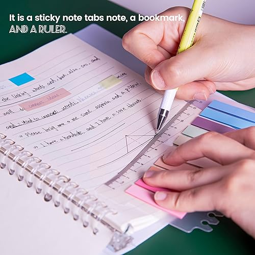 Miniatura 33 de Golcellia 3 x 300 tabletas, notas adhesivas transparentes, marcadores de página, pestañas de libro, pestañas de notas adhesivas, pestañas adhesivas