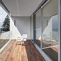 Vista 5 de Persianas enrollables para exteriores, cortinas enrollables transparentes para ventana de balcón, persiana enrollable de plástico de vinilo