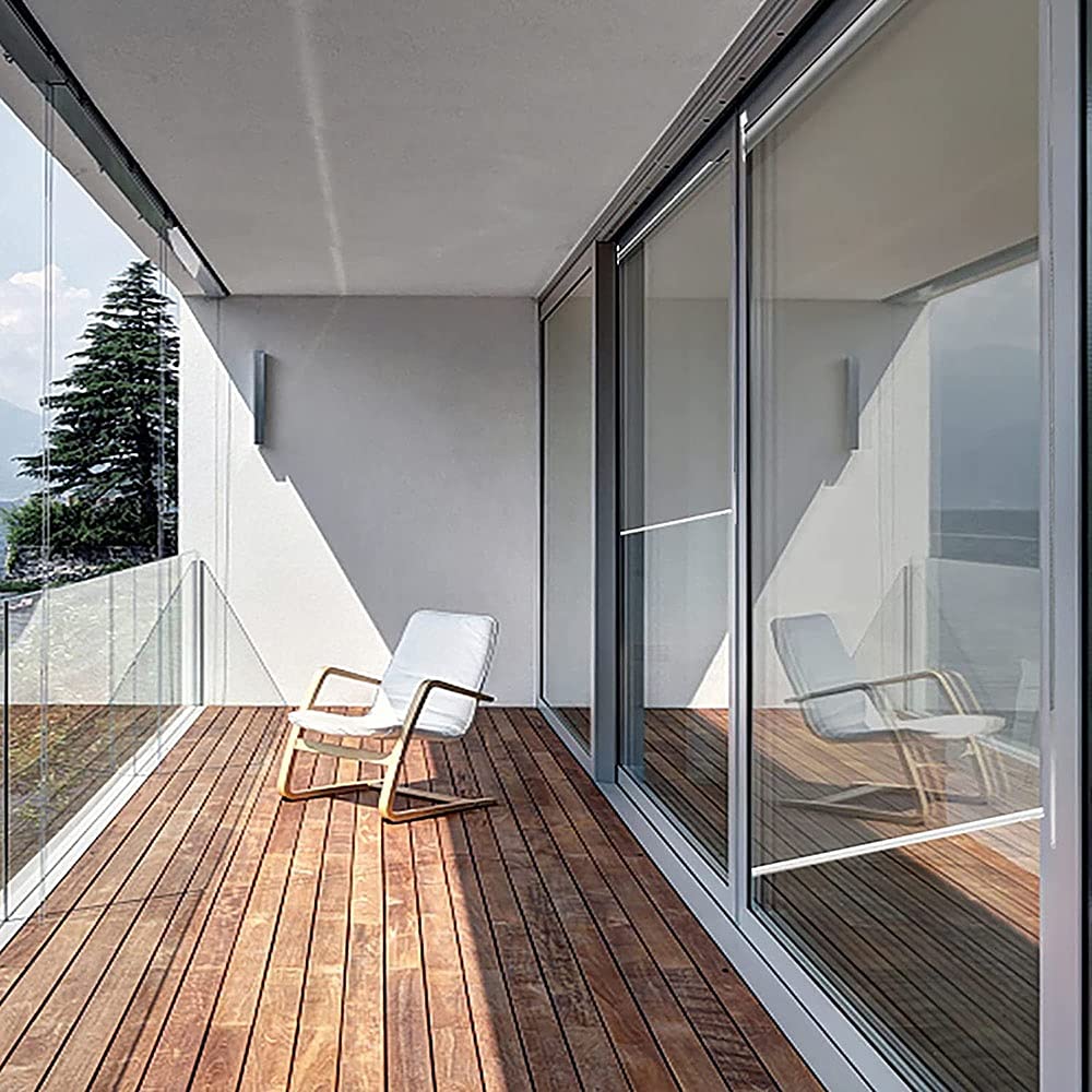 Tenda avvolgibile in PVC trasparente per balcone, pergola, impermeabile e antivento, avvolgibile, larghezza 65/85/105/125/145/155 cm