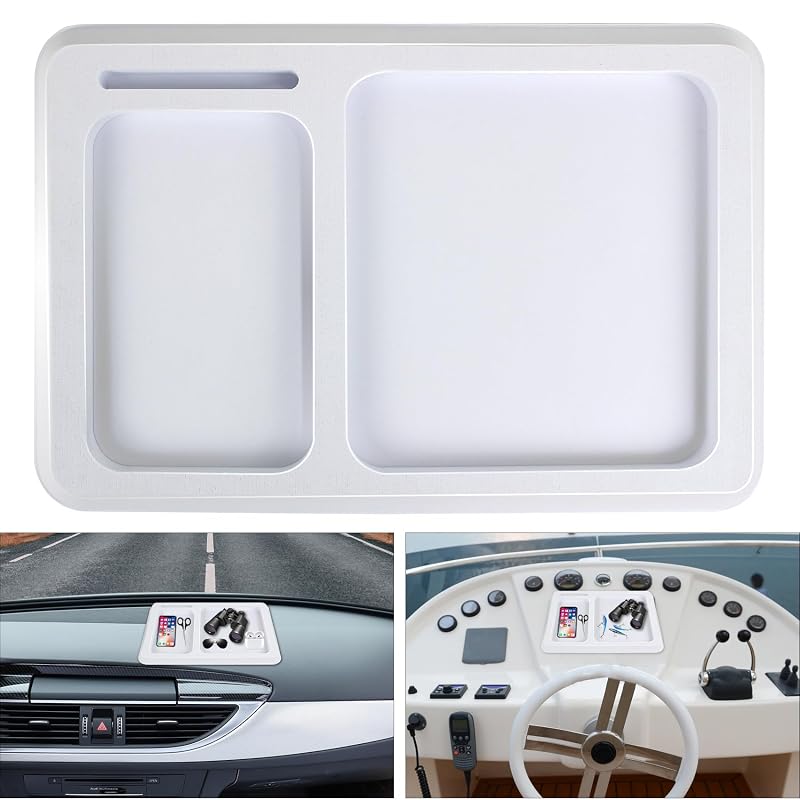 Organizador de Painel para Barco em Espuma EVA com 2 Compartimentos Branco 38,1 x 25,4 cm VEITHI