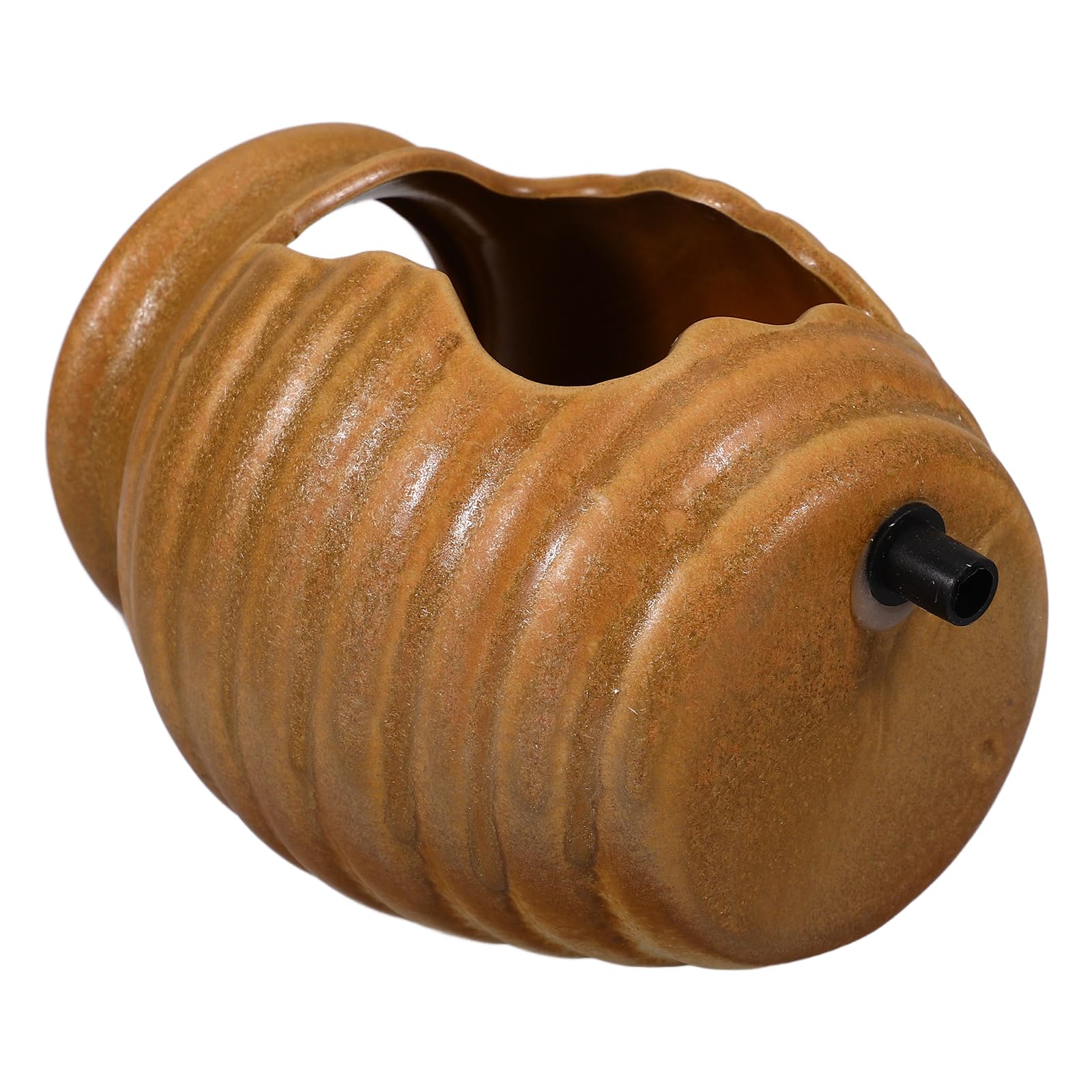 Brocca in Ceramica per Laghetto, Fontana, Giardino, Esterno, Vaso, Grotta, Cascata, Decorazione Esterna, Vaso Idroponico (Marrone Chiaro)