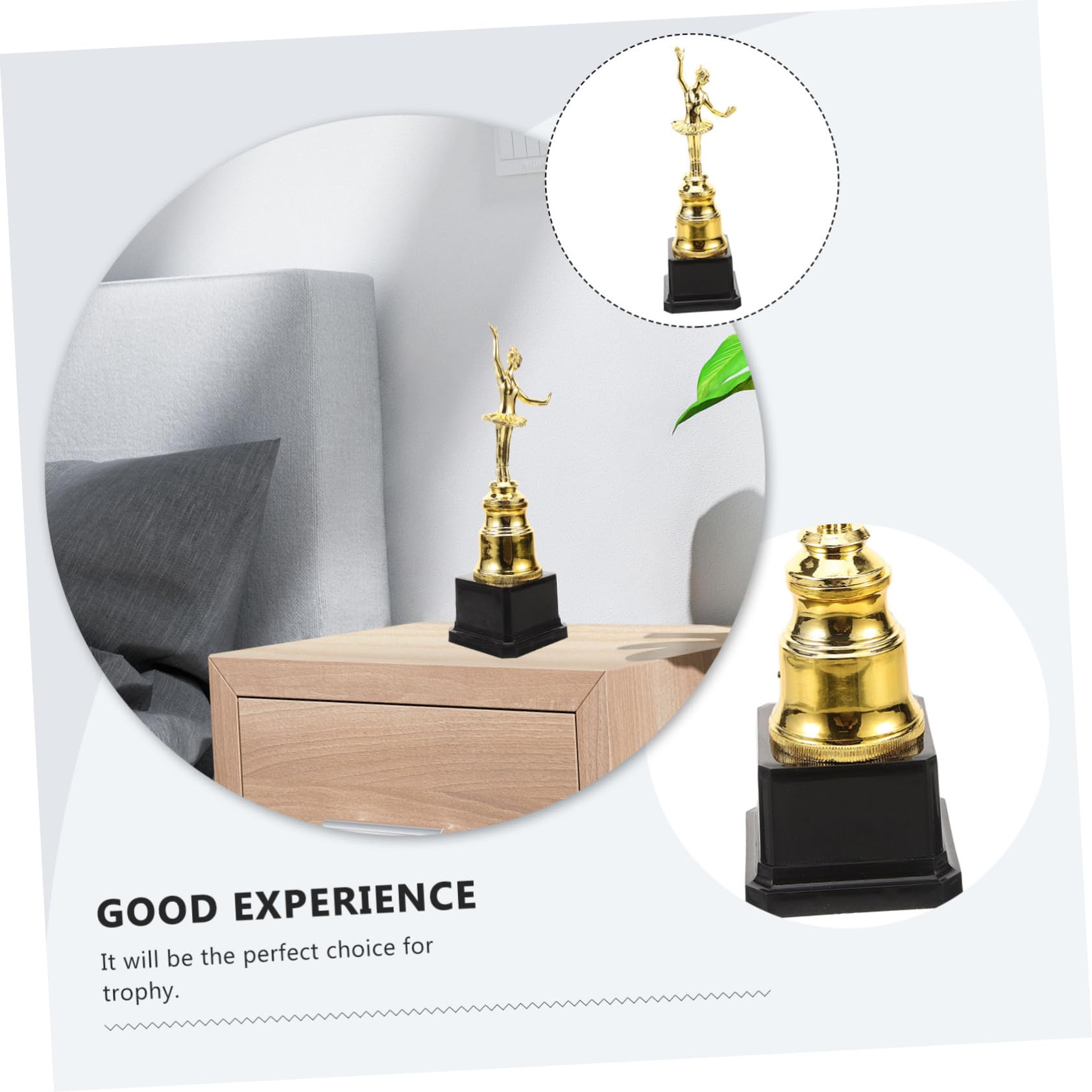 Yardwe Dance Award Trophy Ballet Figurine Design Teens Dance Competition Trophy Dec