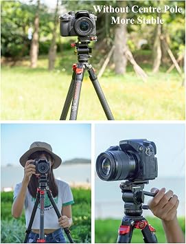 IFOOTAGE Travel Tripod TA3B with K3 Fluid Head Video Tripod