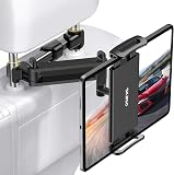 Car Tablet Holder - Extendable Car Tablet Holder Headrest, Universal 360° Rotation Tablet Headrest Holder for iPad, Switch, Sumsung Tab, Smartphone and 4.7-13 Inch Devices - 1