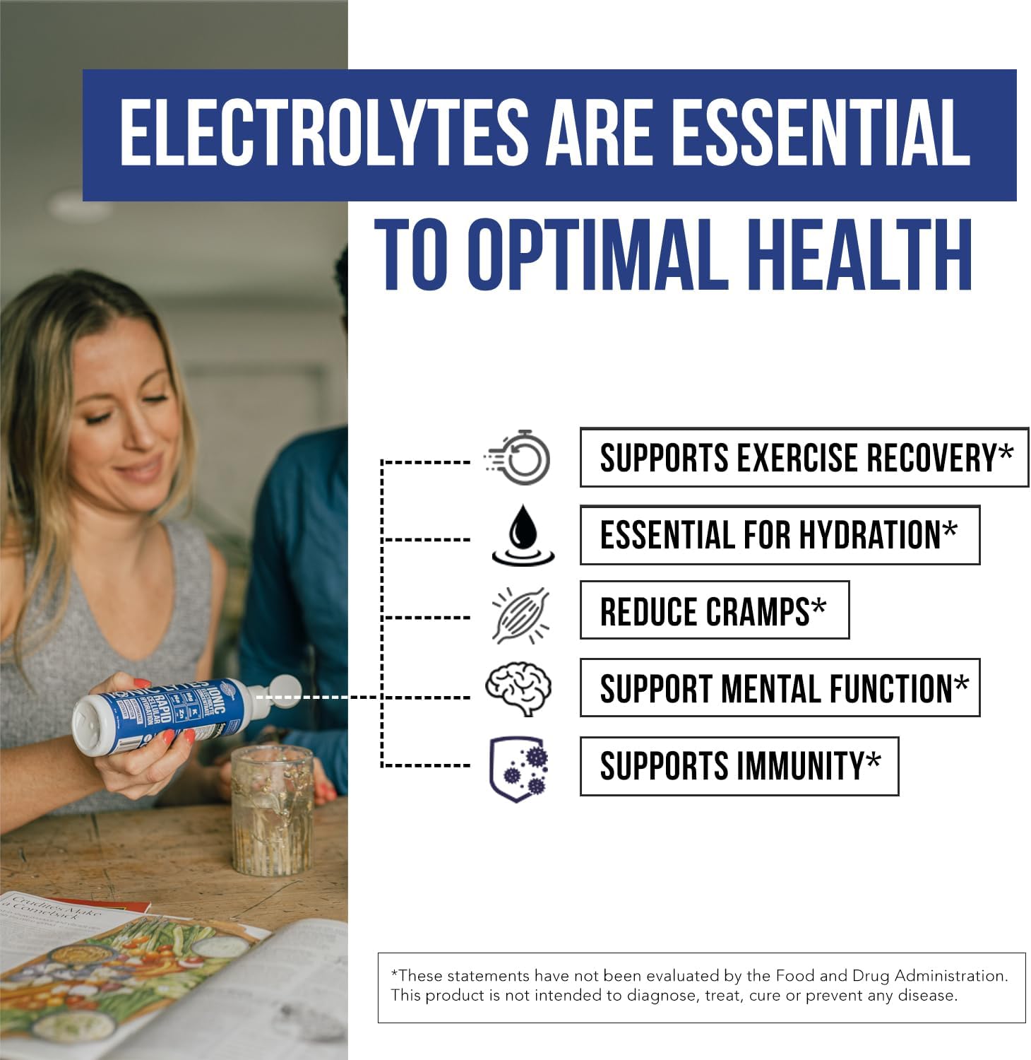 Ionic Lytes Electrolyte Concentrate (96 Servings) | Sugar Free, Keto Electrolyte Drops, Perfectly Purified Ionic Electrolytes for Rapid Hydration | 30% More Potassium, Magnesium & Zinc (8 oz)
