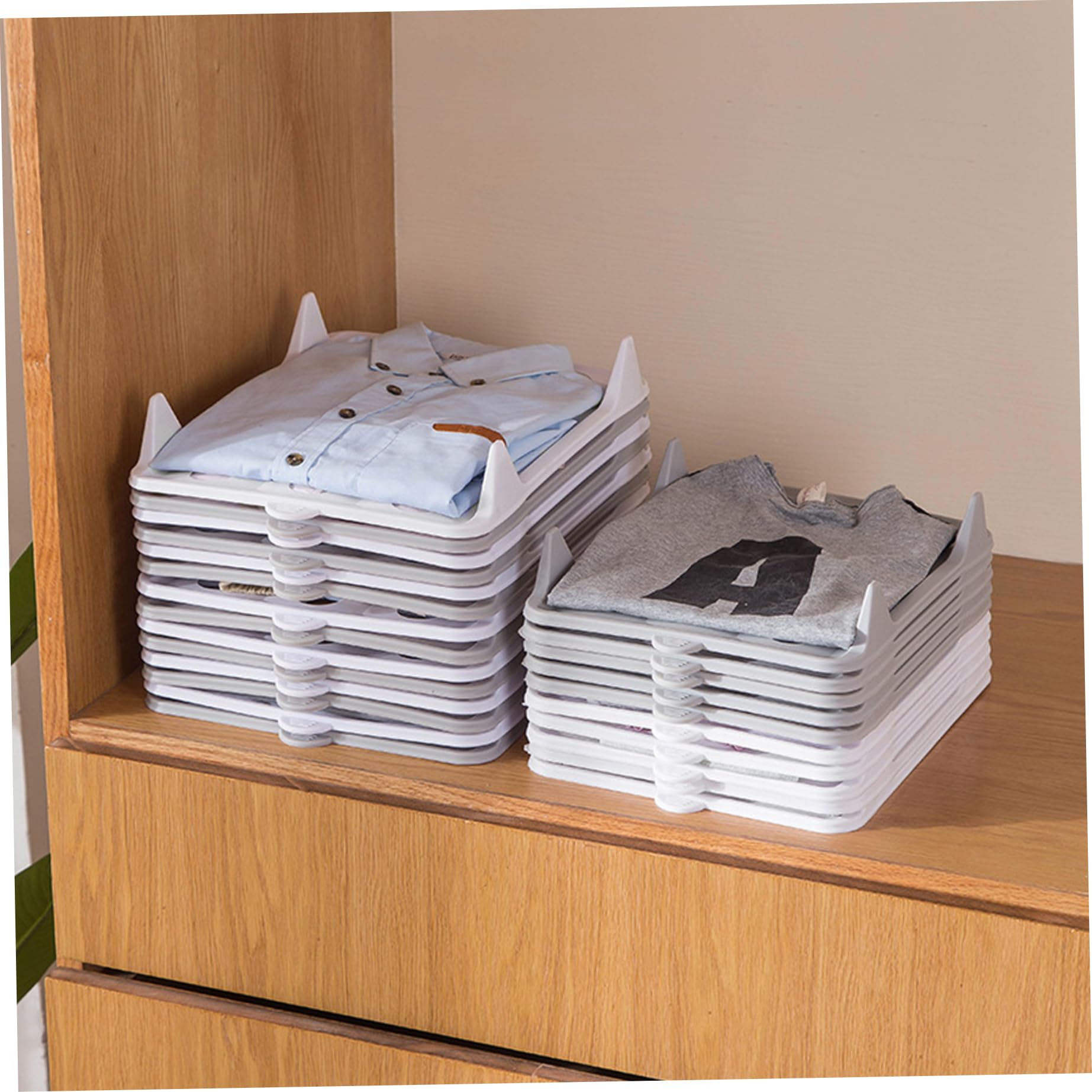 Planches d'organisation de vêtements, Paquet de 10 Planches Pliantes pour t-Shirts Pliables