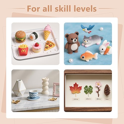 Miniatura 6 de Soulchen Arcilla de horno de 11 libras, no tóxica, arcilla polimérica suave blanca para modelar, joyas, esculpir, bricolaje y proyectos