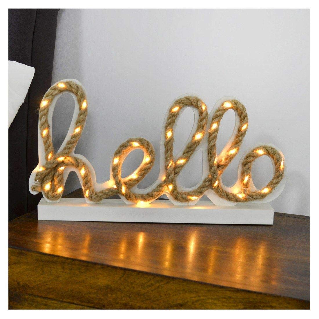 Mr Crimbo Light Up Wooden - Hello
