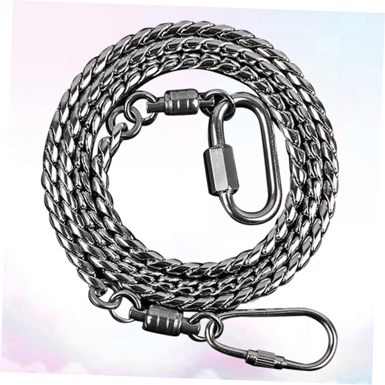 YARNOW 2 Piezas Tobillera de pie de pájaro Bobina Correa de pie de Loro corrente aço inoxidável Decorate decoración de pájaros Cadena de pie de Acero para pájaros Tobillera de pie de Loro